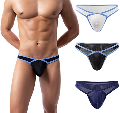 AIEOE Herren Minislip mit Allover Luftlöchern Low Waist Tanga Slip Unterhose Weich und Atmungsaktiv 3 Stück 05 Größe XL AIEOE Herren Minislip mit Allover Luftlöchern Low Waist Tanga Slip Unterhose Weich und Atmungsaktiv 3 Stück 05 Größe XL von AIEOE