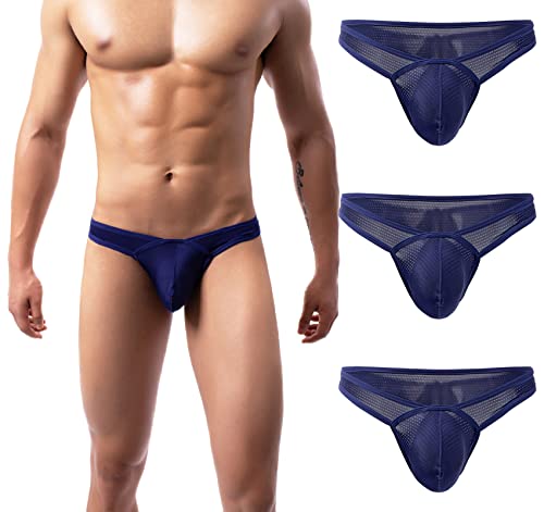 AIEOE Herren Minislip mit Allover Luftlöchern Low Waist Tanga Slip Unterhose Weich und Atmungsaktiv 3er Pack Dunkelblau A Größe XXL AIEOE Herren Minislip mit Allover Luftlöchern Low Waist Tanga Slip Unterhose Weich und Atmungsaktiv 3er Pack Dunkelblau A Größe XXL von AIEOE