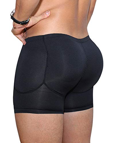 AIEOE Herren Push Up Boxer Gepolsterte Retroshorts Unterhose mit Po- und Hüft-Polster Figurformende Unterhose - Schwarz Größe 6XL AIEOE Herren Push Up Boxer Gepolsterte Retroshorts Unterhose mit Po- und Hüft-Polster Figurformende Unterhose - Schwarz Größe 6XL von AIEOE
