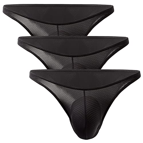 AIEOE Herren Slips mit Allover luftlöchern Atmungsaktive Mini Slips Männer Weiche Unterhose 3er Pack Schwarz XXL AIEOE Herren Slips mit Allover luftlöchern Atmungsaktive Mini Slips Männer Weiche Unterhose 3er Pack Schwarz XXL von AIEOE