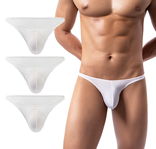 AIEOE Herren Slips mit Allover luftlöchern Atmungsaktive Mini Slips Männer Weiche Unterhose 3er Pack Weiß XXL AIEOE Herren Slips mit Allover luftlöchern Atmungsaktive Mini Slips Männer Weiche Unterhose 3er Pack Weiß XXL von AIEOE