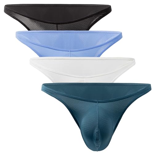 AIEOE Herren Unterhosen Slip Atmungsaktiv Hipster Bequeme Unterwäsche Pouch Panties Kühle Minislips 4 Stück 02 Größe XL AIEOE Herren Unterhosen Slip Atmungsaktiv Hipster Bequeme Unterwäsche Pouch Panties Kühle Minislips 4 Stück 02 Größe XL von AIEOE
