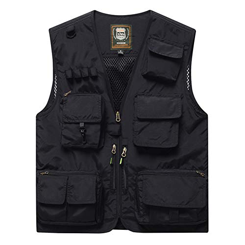 AIEOE Herren Weste Atmungsaktive Sportweste Safari Weste für Outdoor, Angeln, Wandern, Camping Schwarz Asien 7XL/ EU 64 AIEOE Herren Weste Atmungsaktive Sportweste Safari Weste für Outdoor, Angeln, Wandern, Camping Schwarz Asien 7XL/ EU 64 von AIEOE