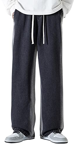 AIEOE Jungen Jeans Y2K Baggy Hose Weites Bein Cargo Teenager Denim Jeans Hip Hop Streetwear Vintage Casual Jeanshose Gerade Bootcut Cargohose - S von AIEOE