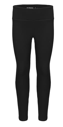 AIEOE Mädchen Leggings Lang Sporthosen Gefüttert Thermo Leggings High Waist Leggings Winter Warme Hosen 160cm Schwarz von AIEOE