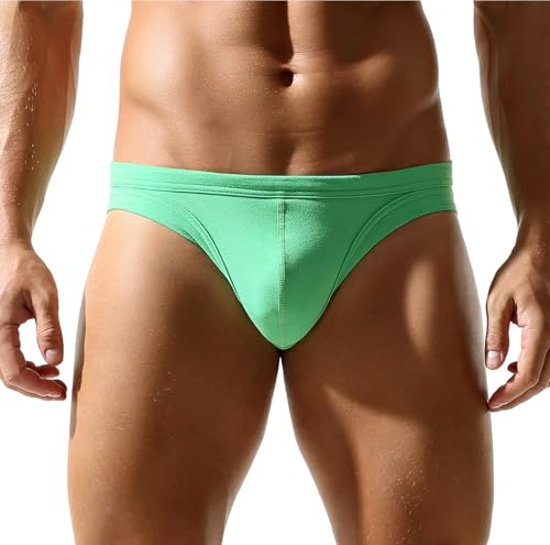 AIEOE Männer Triangle Slips Unterwäsche Herren Sport Basic Briefs Atmungsaktive Bikini Weich Unterhosen Mittlere Taille Underpants von AIEOE