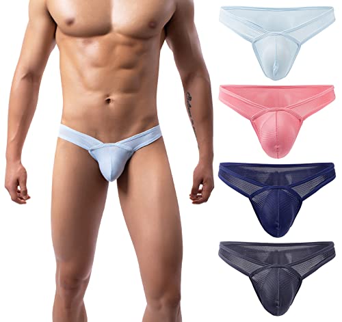 AIEOE Netz Slips mit Beutel Männer Mesh String Unterhosen Sexy Geschnitten Unterwäsche Pouch Panties 4 Stück 03 XL AIEOE Netz Slips mit Beutel Männer Mesh String Unterhosen Sexy Geschnitten Unterwäsche Pouch Panties 4 Stück 03 XL von AIEOE