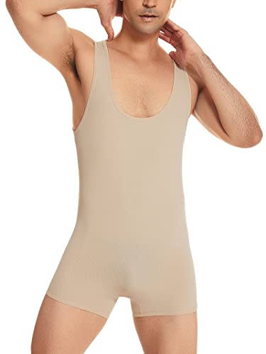 AIEOE Sport Bodysuit Herren Einteiler Bodyshaper Kompression Singlet Sportwear Ärmellos Slim Fit Body Shaper Gym Yoga Gymnastik Umterhemd - L AIEOE Sport Bodysuit Herren Einteiler Bodyshaper Kompression Singlet Sportwear Ärmellos Slim Fit Body Shaper Gym Yoga Gymnastik Umterhemd - L von AIEOE