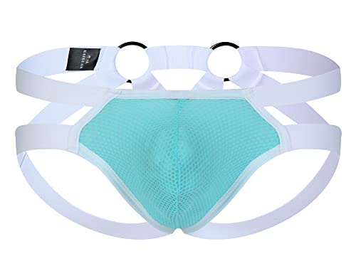 AIEOE String Tanga für Herren Leicht Transparente Unterwäsche Männer Slips G-String Jockstrap Low Taille M von AIEOE