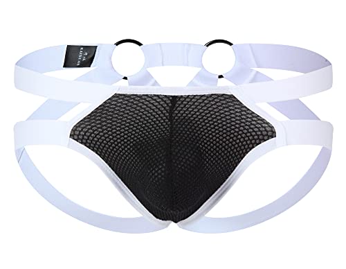 AIEOE String Tanga für Herren Leicht Transparente Unterwäsche Männer Slips G-String Jockstrap Low Taille M von AIEOE