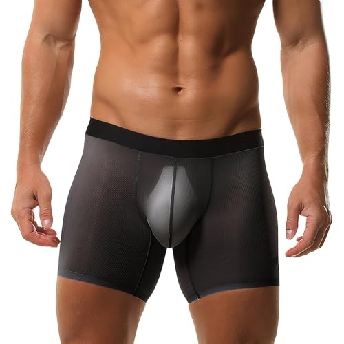 AIEOE Transparent Retroshorts Männer Nahtlos Unterhosen Herren Sexy Boxershorts Eisseide Reizwäsche Elastische Bund Hipster M AIEOE Transparent Retroshorts Männer Nahtlos Unterhosen Herren Sexy Boxershorts Eisseide Reizwäsche Elastische Bund Hipster M von AIEOE