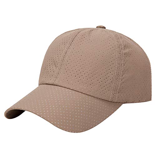 AIEOE Unisex Baseballcap in Casual-Look luftdurchlässige Meshcap Hochwertige Kappe mit Verstellbar Back - Khaki von AIEOE
