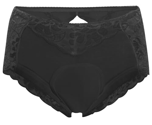 AIEOE Unisex Herren Damen Spitze Crossdressing Unterwäsche Panty Shaping Briefs für Transgender Größe L（45-55kg） Schwarz von AIEOE