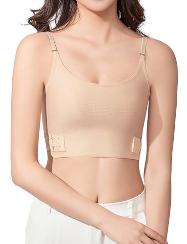 AIEOE Unisex Tank Tops Atmungsaktiv Brust Binder Lesbian Tomboy Cosplay Body Shaper Korsetts BH Nahtloser - M von AIEOE