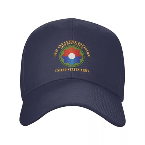 AIETPOIJ Basecap Army 9th Infantry Div US Army Old Reliables Baseball Cap Kapuze Snapback Cap Snapback Mütze Damen Mütze Herren von AIETPOIJ