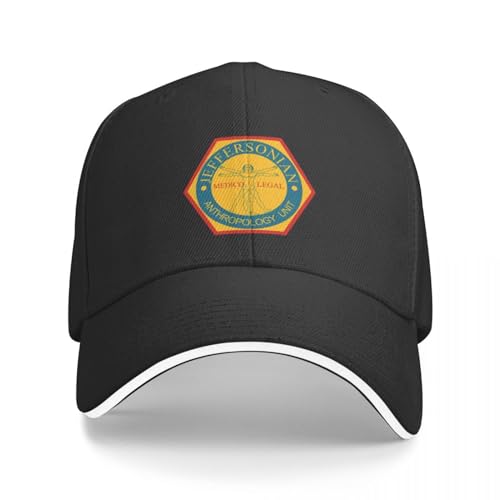 AIETPOIJ Basecap Bones Jeffersonian Institute Logo Baseball Cap Wanderhut Boonie Hats Damen Hut Herren Geschenk von AIETPOIJ