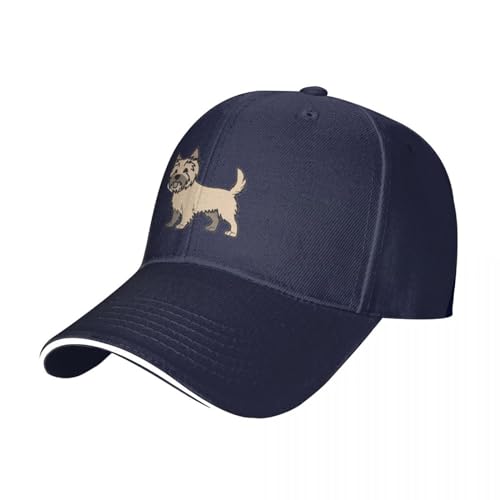 AIETPOIJ Basecap Cairn Terrier Aufkleber Baseball Cap Flauschige Mütze Golf Golf Hut Hüte für Männer Frauen Geschenk von AIETPOIJ