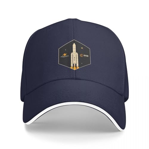 AIETPOIJ Basecap ESA Europäische Weltraumorganisation Ariane Baseball Cap Sport Caps Ball Cap Golf Hut Damen Herren Geschenk von AIETPOIJ