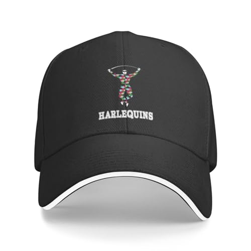 AIETPOIJ Basecap Harlequins Rugby Football Harlequins Baseball Cap Luxus Hut Golf Herren Herren Caps Damen Geschenk von AIETPOIJ