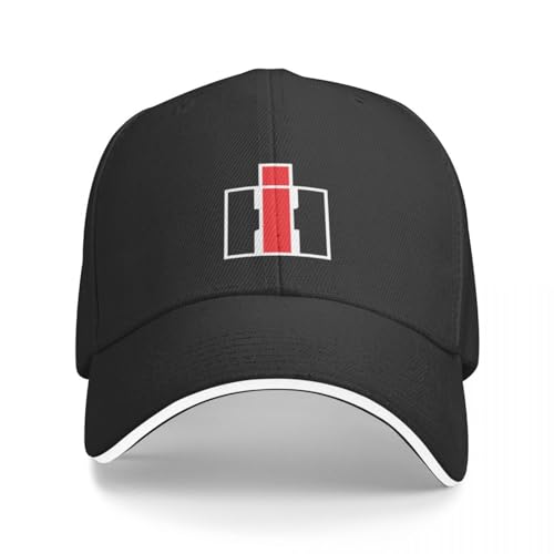 AIETPOIJ Basecap INTERNATIONAL Harvester IH Fan Club RED Tractors Symbol Baseball Cap Hüte Baseball Cap Cosplay schwarz Männer Hut Frauen Geschenk von AIETPOIJ
