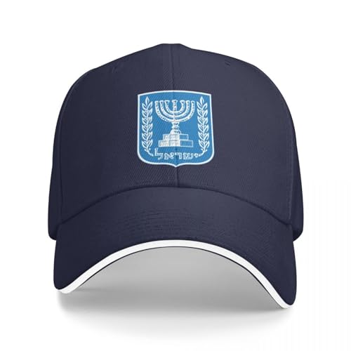 AIETPOIJ Basecap Israel Emblem Cap Baseballkappe Mode Rugby Herren Hüte Damen Geschenk von AIETPOIJ