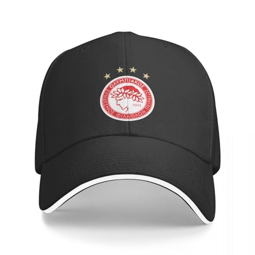 AIETPOIJ Basecap Olympiakos Olympiakos ?? Baseball Cap Hut Mann für die Sonne Gentleman Hut Hut Damen Herren Geschenk von AIETPOIJ