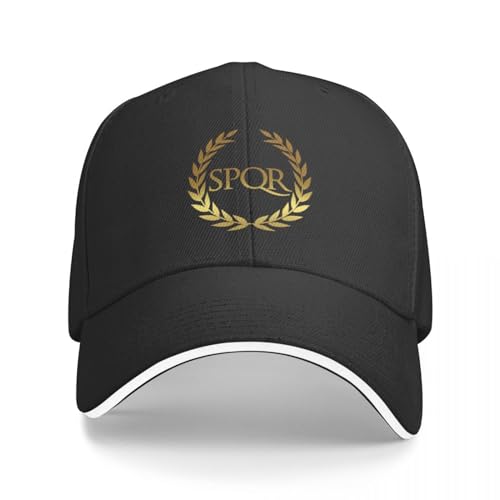 AIETPOIJ Basecap Roman SPQR Cap Baseballkappe Baseballkappe Golfmütze Damen Herren Geschenk von AIETPOIJ
