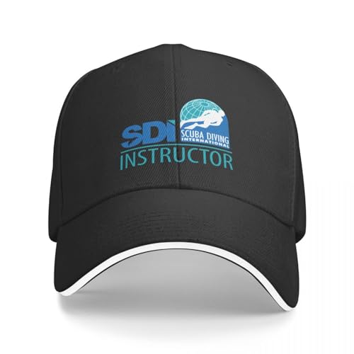 AIETPOIJ Basecap Scuba Diving International SDI SDI Instructor Baseball Cap Sonnenhut Geburtstag Luxus Mädchen Hüte Herren Geschenk von AIETPOIJ