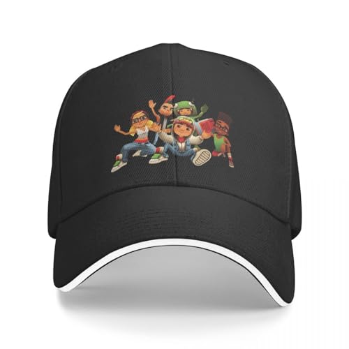 AIETPOIJ Basecap Subway Surfers Team Baseball Cap Hüte Baseball Cap individuelle Hüte Hüte für Frauen und Männer Geschenk von AIETPOIJ