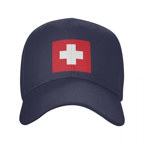 AIETPOIJ Basecap Swiss Cross Ski Patrol Baseball Cap Sonnenhut Kapuze Basecap Herren Damen von AIETPOIJ