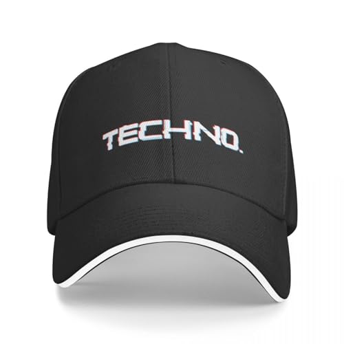 AIETPOIJ Basecap Techno Baseball Cap Papa Hut Vintage Bommelmütze Trucker Hut Damen Hüte 2023 Herren Geschenk von AIETPOIJ