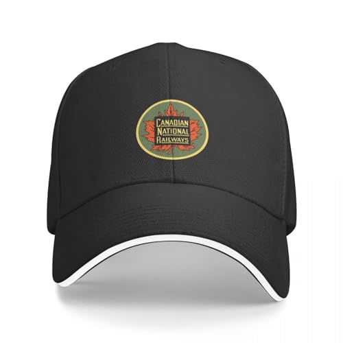Basecap Canadian National Railways CNR Classic Logo Classic T Shirt Baseball Cap Fishing Caps In The Hat Hat Hat for Man Women's Geschenk von AIETPOIJ