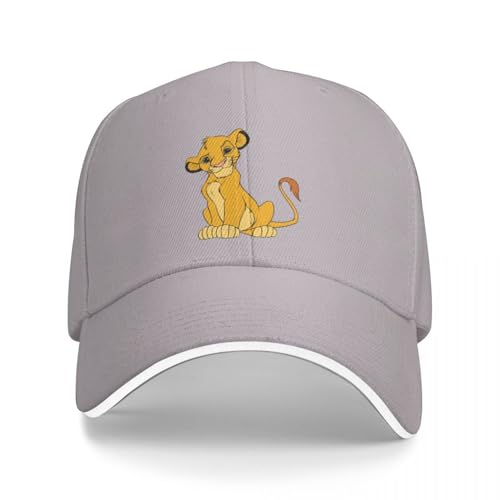 Basecap Löwe Simba Cap Baseball Cap Solar Hut Hut Mann für die Sonne Golf Hut Männer Frauen von AIETPOIJ