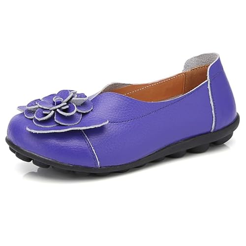 AIFLM Damen Mokassin Slip-on Schuh PU Leder Freizeitschuhe Fahrschuhe Wanderschuhe Schuh Fahren Krankenschwester Schuhe von AIFLM