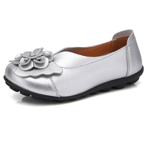 AIFLM Damen Mokassin Slip-on Schuh PU Leder Freizeitschuhe Fahrschuhe Wanderschuhe Schuh Fahren Krankenschwester Schuhe von AIFLM