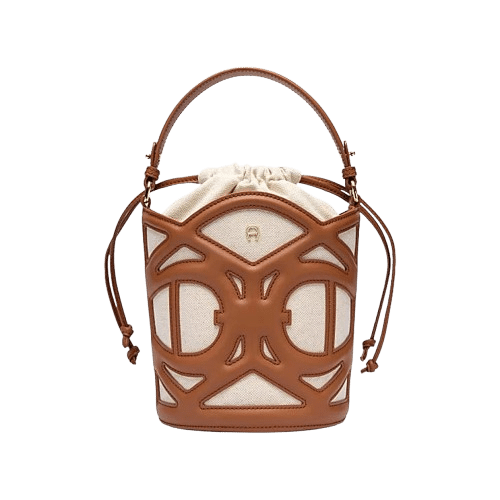 AIGNER - Aigner Beuteltasche / Schultertasche Azzurra S, Cognac Brown von AIGNER