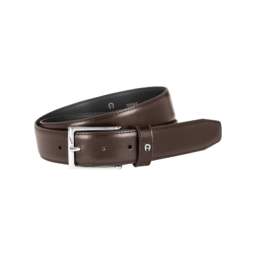 AIGNER - Aigner Gürtel Basic mit S-Schließe Silber, Braun von AIGNER