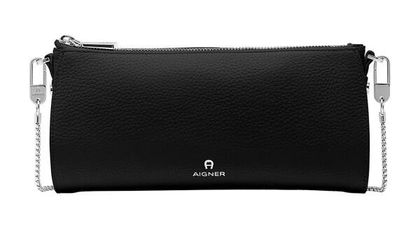 AIGNER - Aigner Mini-Umhängetasche Ivy, Schwarz-Silber von AIGNER