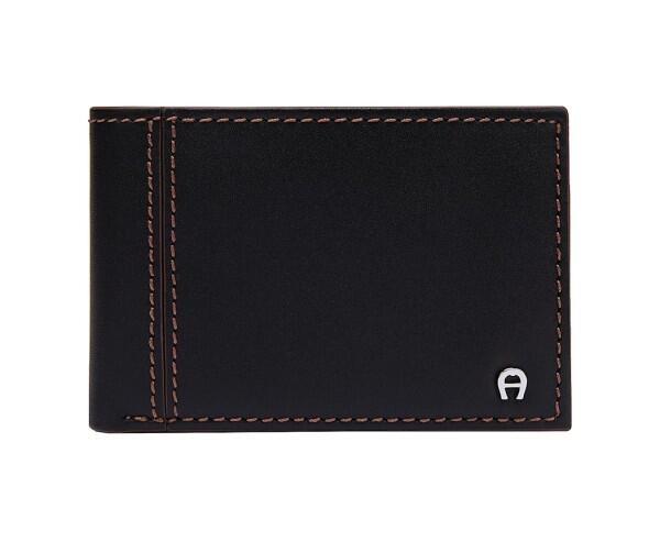 AIGNER - Aigner Portemonnaie Javis klein, Schwarz / Braun von AIGNER