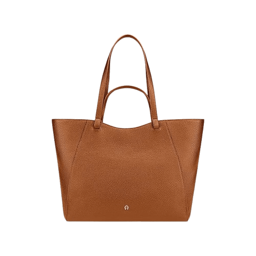 AIGNER - Aigner Schultertasche / Shopper Pura L, Cognac Brown von AIGNER