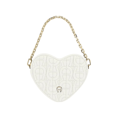 AIGNER - Aigner Schultertasche Herz / Pouch Heart, Cotton White von AIGNER