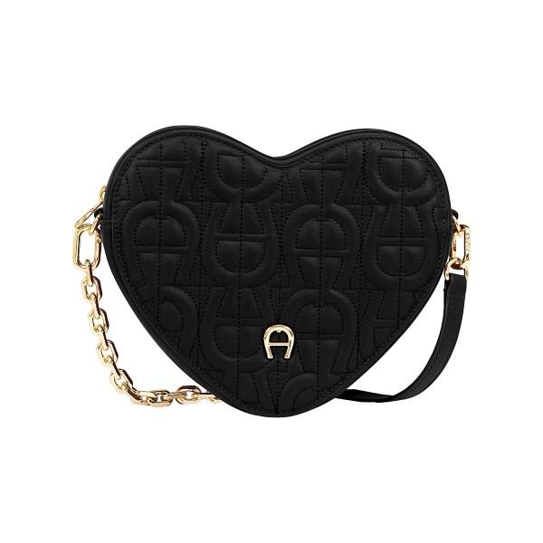 AIGNER - Aigner Schultertasche Herz / Pouch Heart, Schwarz von AIGNER