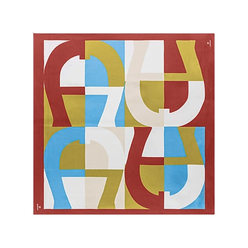 AIGNER - Aigner Seide Tuch Logo S Carré, Burnt Red von AIGNER