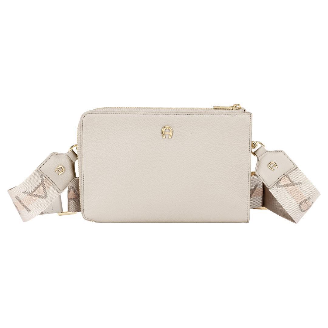 AIGNER - Crossbag Fashion Pouch Pearl White Beige - Gr. - S von AIGNER