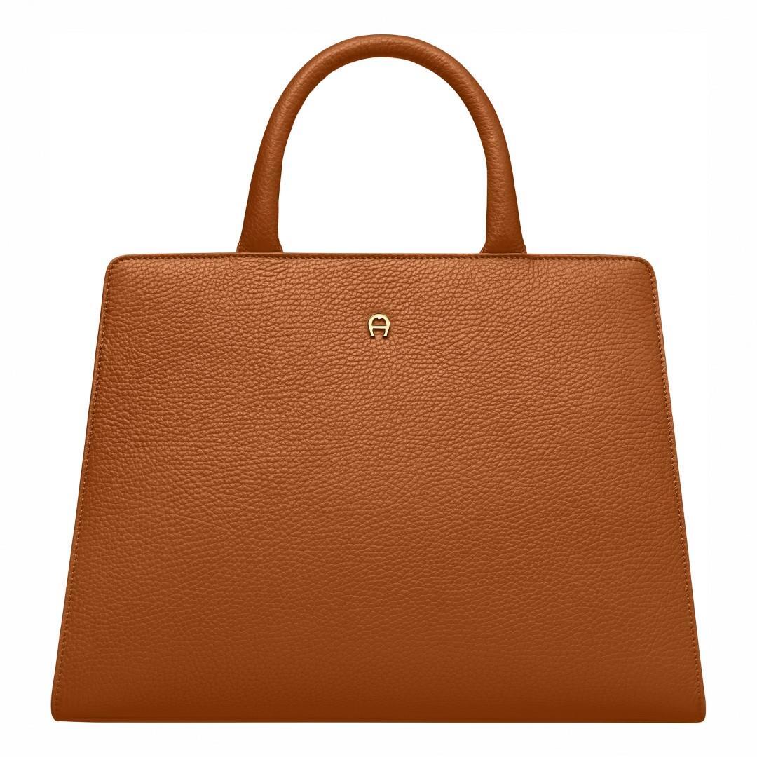 AIGNER - Handtasche Cybill S Cognac Brown Cognac von AIGNER