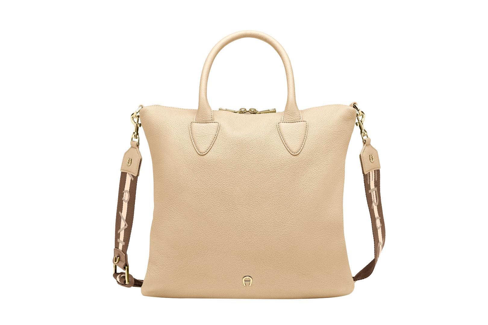 AIGNER - Handtasche Mit Reißversc Zita Shopper M Marzipan Beige Eierschale von AIGNER