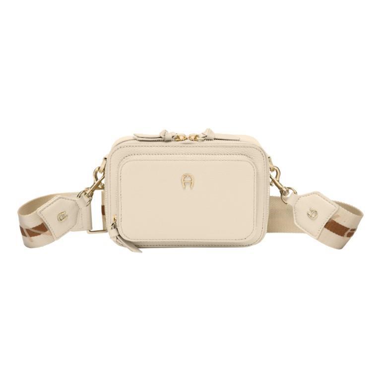 AIGNER - Handtaschen Mit Reißvers Zita Macadamia White Offwhite von AIGNER