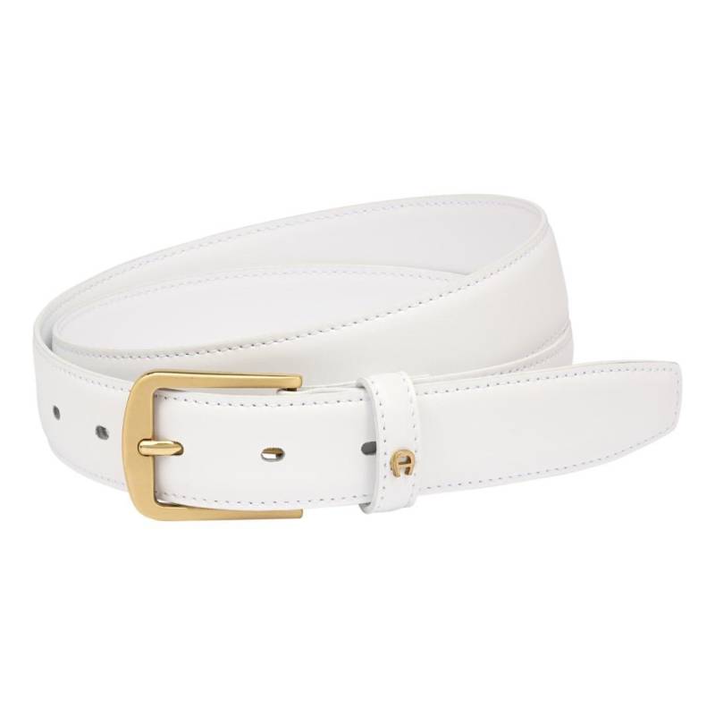 AIGNER - Herrengürtel Gürtel 3 Cm White Weiß von AIGNER