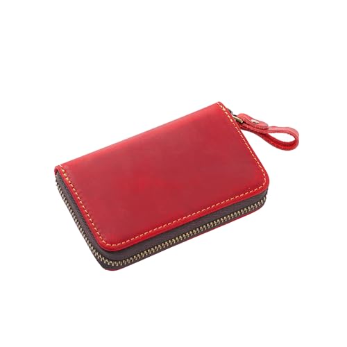 AIGUONIU Leder Schlüsseletui Schlüsseltasche für Autoschlüssel, Schlüsseletui Brieftasche Schlüsselanhänger Tasche mit Metallhaken und Schlüsselring, rot, 3.14x4.7x1.13inch AIGUONIU Leder Schlüsseletui Schlüsseltasche für Autoschlüssel, Schlüsseletui Brieftasche Schlüsselanhänger Tasche mit Metallhaken und Schlüsselring, rot, 3.14x4.7x1.13inch von AIGUONIU