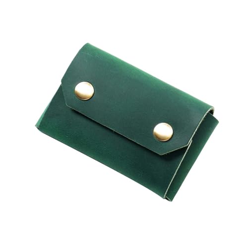 AIGUONIU Vintage Geldbörse aus echtem Leder – Minimalistisches Visitenkartenetui aus Leder, grün, Vintage AIGUONIU Vintage Geldbörse aus echtem Leder – Minimalistisches Visitenkartenetui aus Leder, grün, Vintage von AIGUONIU